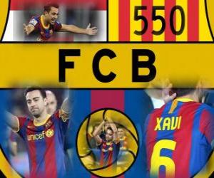 yapboz FC Barcelona için Xavi Hernandez 550 oyunlar